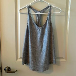 Grey Under Armour V-Neck Workout Tank